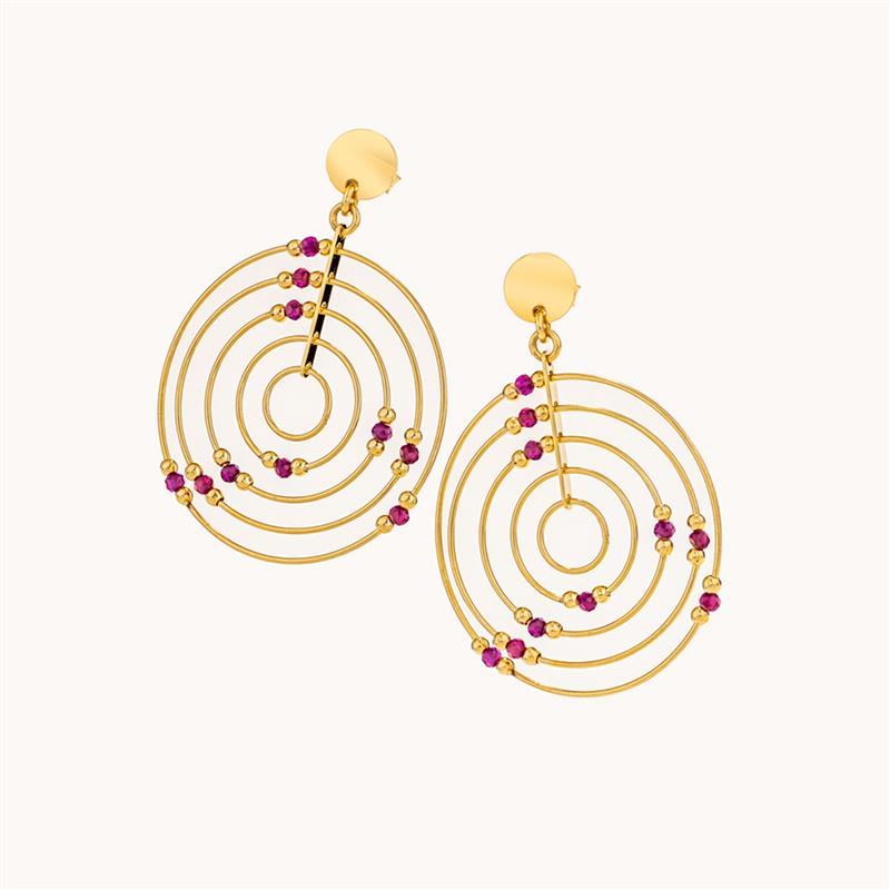 Copernicus Ruby Root Earrings